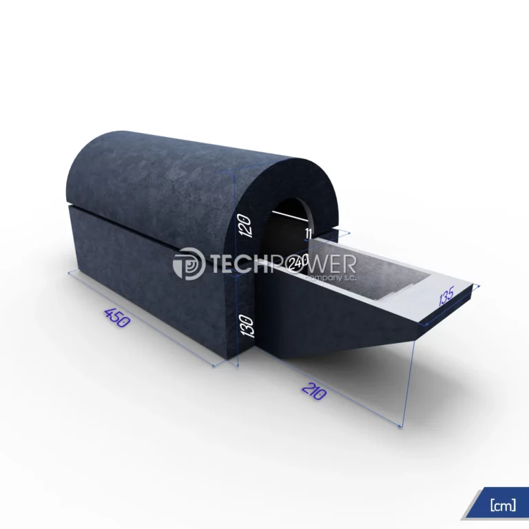 Betonowa piwnica z kopułą i schodami do wejścia 4,5x2,4m
