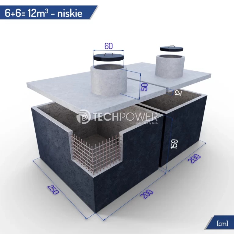 Zbiorniki łączone 12m3 (6+6m3)